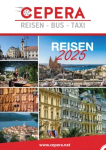 Reisekatalog von Cepera Reisen für das Jahr 2025