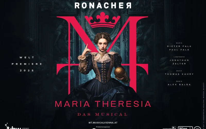 Flyer für das Musical Maria Theresia im Wiener Ronacher